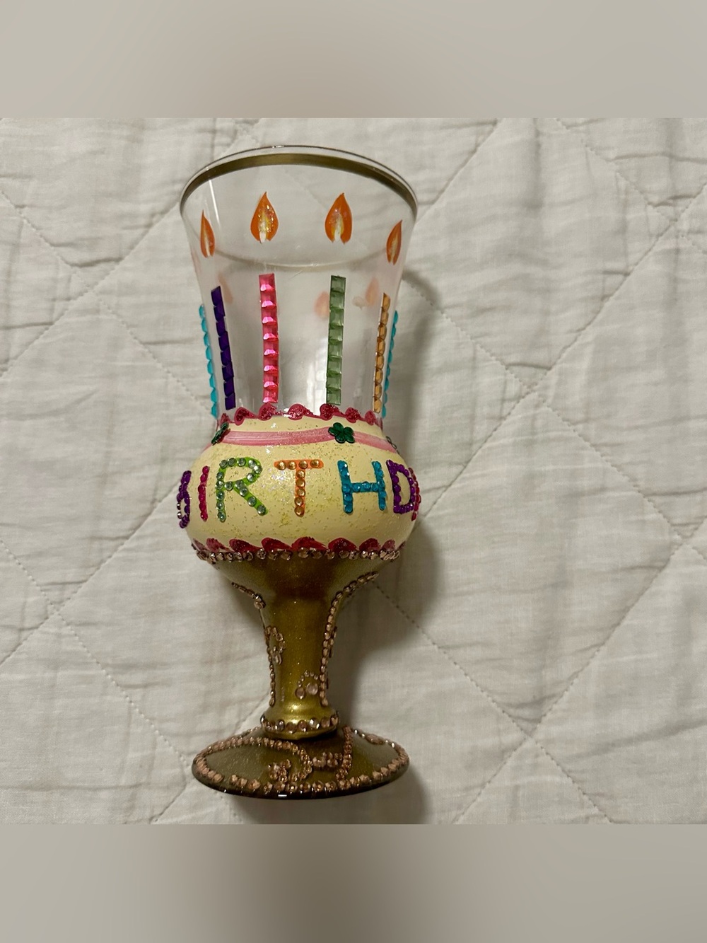 Lolita 'Happy Birthday' Hand-Painted Celebration Cup - Multicolor - Picture 3 of 6